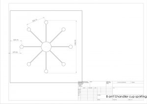 Initial drawing for a bespoke light form Darwin Lighting. 